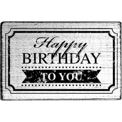 Vintage Stamp - Happy birthday to you - Frame