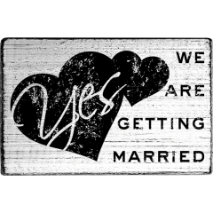 Vintage Stempel - We are getting married