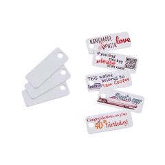 e-mark® plaquette en plastique (perforation) 45x18 mm