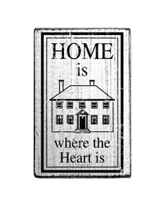 Vintage Stempel - Home is where the heart is