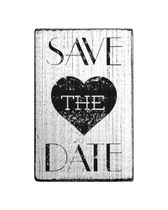 Tampon Vintage - Save the date - cœur