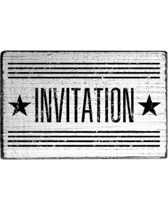 Vintage Stempel - Invitation - Sterne