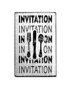 Vintage Stempel - Invitation Invitation