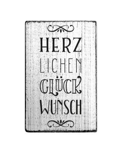 Vintage Stempel - Herzlichen Glückwunsch