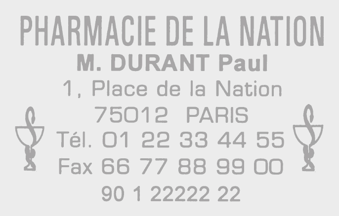 Échantillon d'empreinte