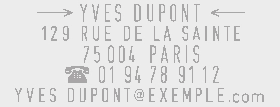 Échantillon d'empreinte