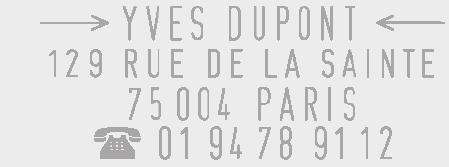 Échantillon d'empreinte